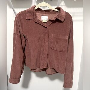 American Eagle Cropped Corduroy Jacket